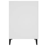 Desk White 140x50x75 cm Engineered Wood