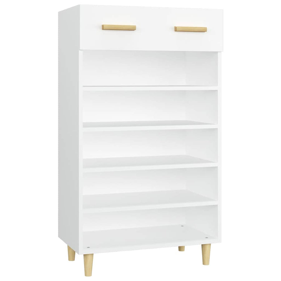 Shoe Cabinet White 60x35x105 cm Engineered Wood
