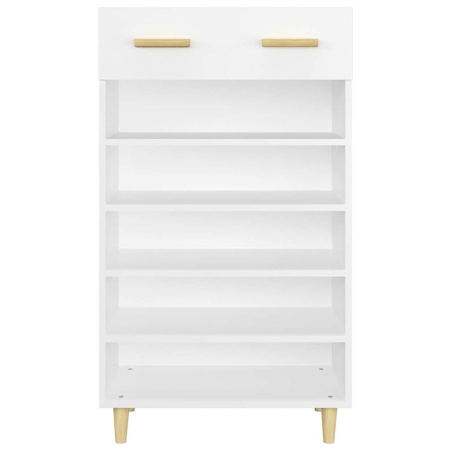Shoe Cabinet White 60x35x105 cm Engineered Wood