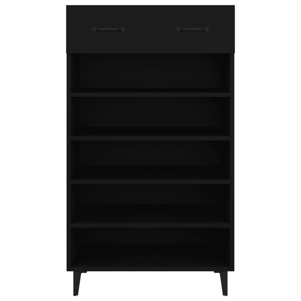 Shoe Cabinet Black 60x35x105 cm Engineered Wood