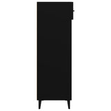 Shoe Cabinet Black 60x35x105 cm Engineered Wood - Low Angle