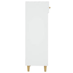 Shoe Cabinet White 30x35x105 cm Engineered Wood