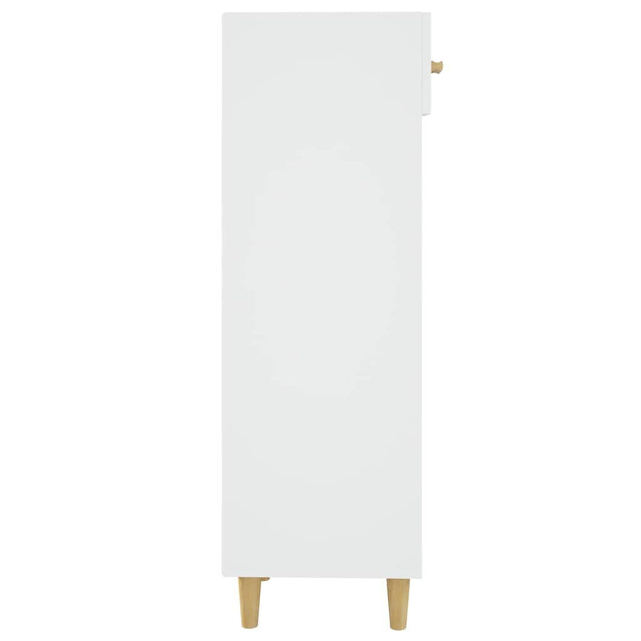 Shoe Cabinet White 30x35x105 cm Engineered Wood