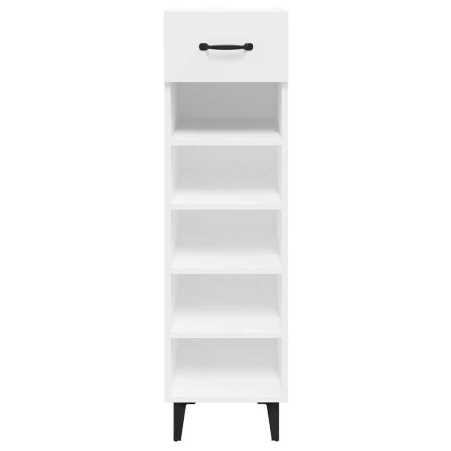 Shoe Cabinet White 30x35x105 cm Engineered Wood