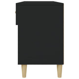 Shoe Cabinet Black 102x35x55 cm Engineered Wood - Low Angle