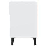 Shoe Cabinet White 102x35x55 cm Engineered Wood