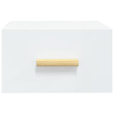 Wall-mounted Bedside Cabinets 2 pcs White 35x35x20 cm - Top-Down View