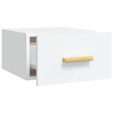 Wall-mounted Bedside Cabinets 2 pcs White 35x35x20 cm - Rear View