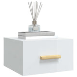 Wall-mounted Bedside Cabinets 2 pcs High Gloss White 35x35x20 cm - Extra Image