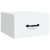 Wall-mounted Bedside Cabinets 2 pcs White 35x35x20 cm - 45-Degree Angle