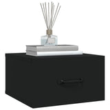 Wall-mounted Bedside Cabinets 2 pcs Black 35x35x20 cm - Extra Image