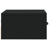 Wall-mounted Bedside Cabinets 2 pcs Black 35x35x20 cm - Close-Up Angle