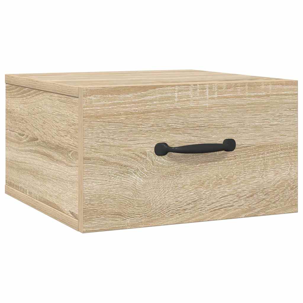 Wall-mounted Bedside Cabinets 2 pcs Sonoma Oak 35x35x20 cm
