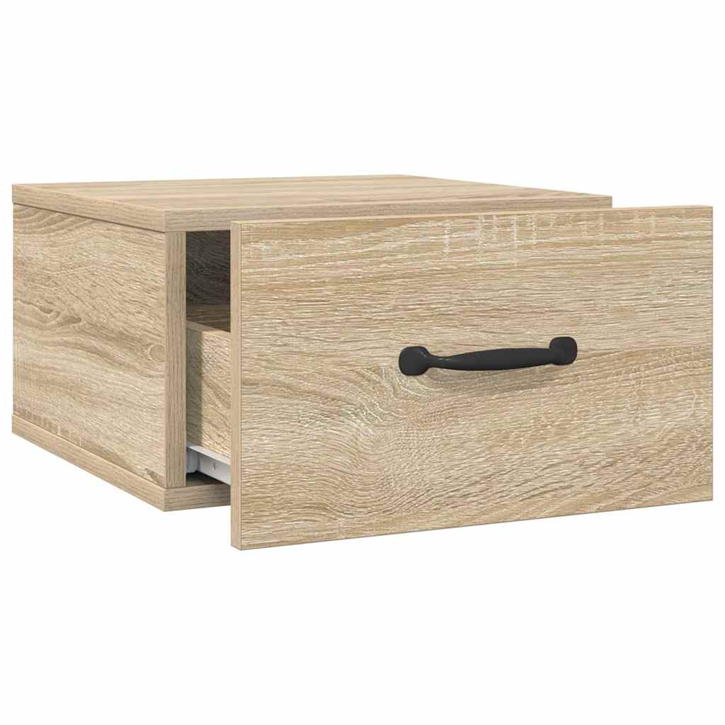 Wall-mounted Bedside Cabinets 2 pcs Sonoma Oak 35x35x20 cm
