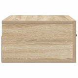 Wall-mounted Bedside Cabinets 2 pcs Sonoma Oak 35x35x20 cm - Close-Up Angle