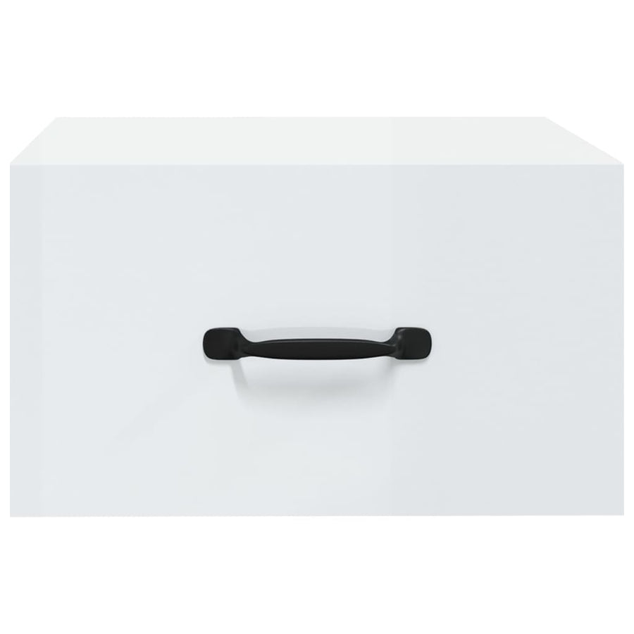 Wall-mounted Bedside Cabinets 2 pcs High Gloss White 35x35x20 cm