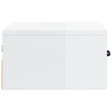 Wall-mounted Bedside Cabinets 2 pcs High Gloss White 35x35x20 cm - Close-Up Angle