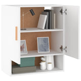 Wall Cabinet White 60x31x70 cm Engineered Wood - Top-Down View