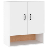 Wall Cabinet White 60x31x70 cm Engineered Wood - Front View
