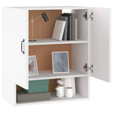 Wall Cabinet White 60x31x70 cm Engineered Wood - Top-Down View