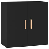 Wall Cabinet Black 60x30x60 cm Engineered Wood - Front View
