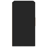 Wall Cabinet Black 60x30x60 cm Engineered Wood - Rear View