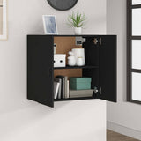Wall Cabinet Black 60x31x60 cm Engineered Wood - Side View