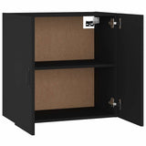 Wall Cabinet Black 60x31x60 cm Engineered Wood - Low Angle