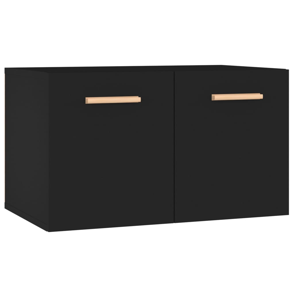 Wall Cabinet Black 60x36.5x35 cm Engineered Wood