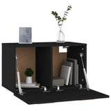Wall Cabinet Black 60x36.5x35 cm Engineered Wood