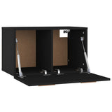 Wall Cabinet Black 60x36.5x35 cm Engineered Wood