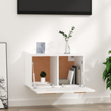 Wall Cabinet High Gloss White 60x36.5x35 cm Engineered Wood - Side View