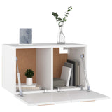 Wall Cabinet High Gloss White 60x36.5x35 cm Engineered Wood - Top-Down View