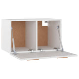 Wall Cabinet High Gloss White 60x36.5x35 cm Engineered Wood - Close-Up Angle