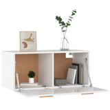 Wall Cabinet High Gloss White 80x35x36.5 cm Engineered Wood