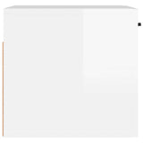 Wall Cabinet High Gloss White 80x36.5x35 cm Engineered Wood - Close-Up Angle