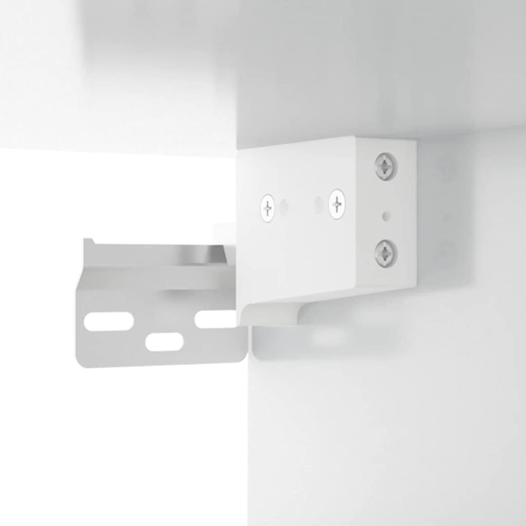 Wall Cabinet High Gloss White 80x36.5x35 cm Engineered Wood