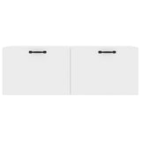Wall Cabinet High Gloss White 100x36.5x35 cm Engineered Wood - 45-Degree Angle