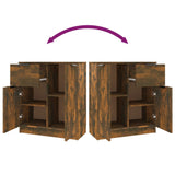 Sideboard Smoked Oak 60x30x70 cm Engineered Wood - Extra Image