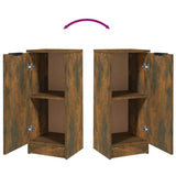 Sideboards 2 pcs Smoked Oak 30x30x70 cm Engineered Wood