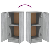 Sideboards 2 pcs Grey Sonoma 30x30x70 cm Engineered Wood - Low Angle