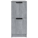 Sideboards 2 pcs Grey Sonoma 30x30x70 cm Engineered Wood - 45-Degree Angle