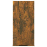 Wall-mounted Bathroom Cabinet Smoked Oak 32x20x67 cm - Rear View