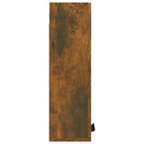 Wall-mounted Bathroom Cabinet Smoked Oak 32x20x67 cm - Close-Up Angle