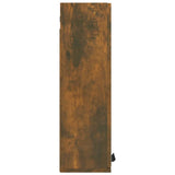Bathroom Mirror Cabinet Smoked Oak 64x20x67 cm - Close-Up Angle