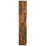 Bathroom Cabinet Smoked Oak 32x34x188.5 cm Engineered Wood - Extra Image
