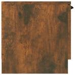 TV Cabinet Smoked Oak 102x35x36.5 cm Engineered Wood