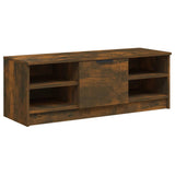TV Cabinet Smoked Oak 102x35.5x36.5 cm Engineered Wood - Front View