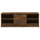 TV Cabinet Smoked Oak 102x35.5x36.5 cm Engineered Wood - Rear View