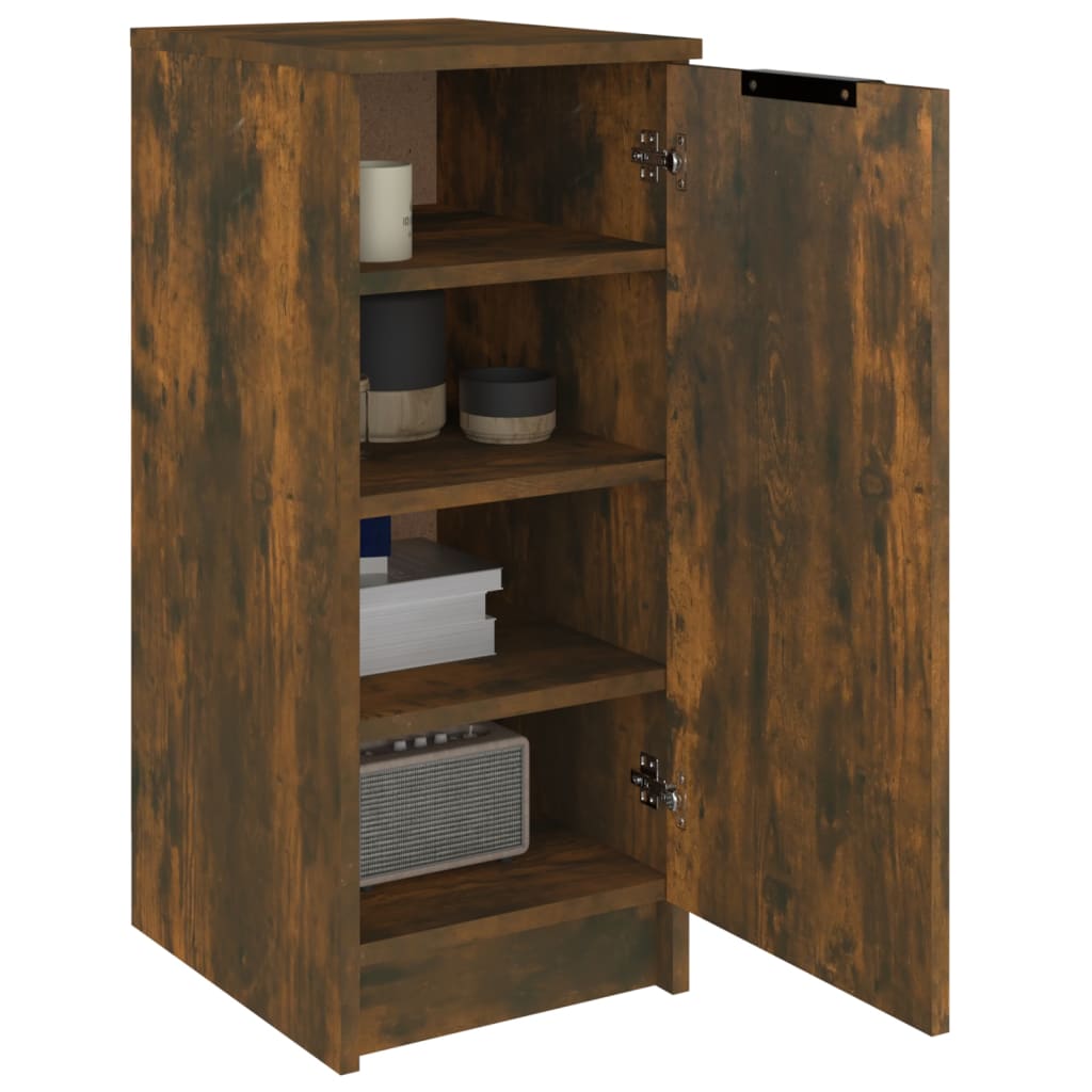 Shoe Cabinet Smoked Oak 30x35x70 cm Engineered Wood